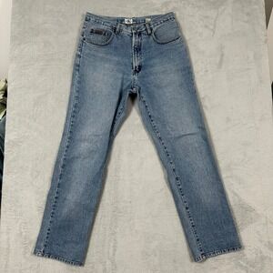 Calvin Klein Jeans Mens 34x31 Vintage 90s Light Wash Straight Denim Blue CK EUC
